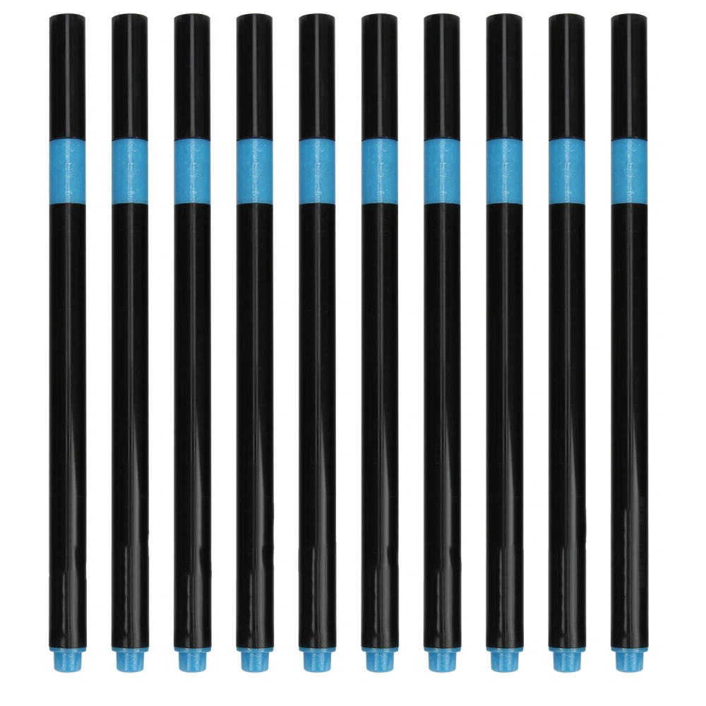 10Pcs Metallic Markers Blue Color Bright Colors Nontoxic Odorless Quick Drying Widely Used Glass Markers for DIY Design