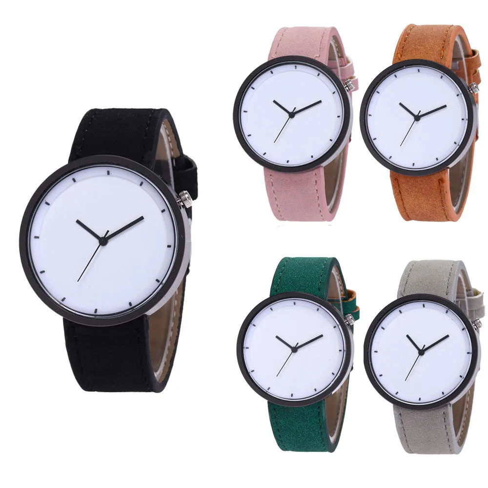 Ladies Quartz Watch Simple Big Dial Adjustable Strap Waterproof Luxury Watch