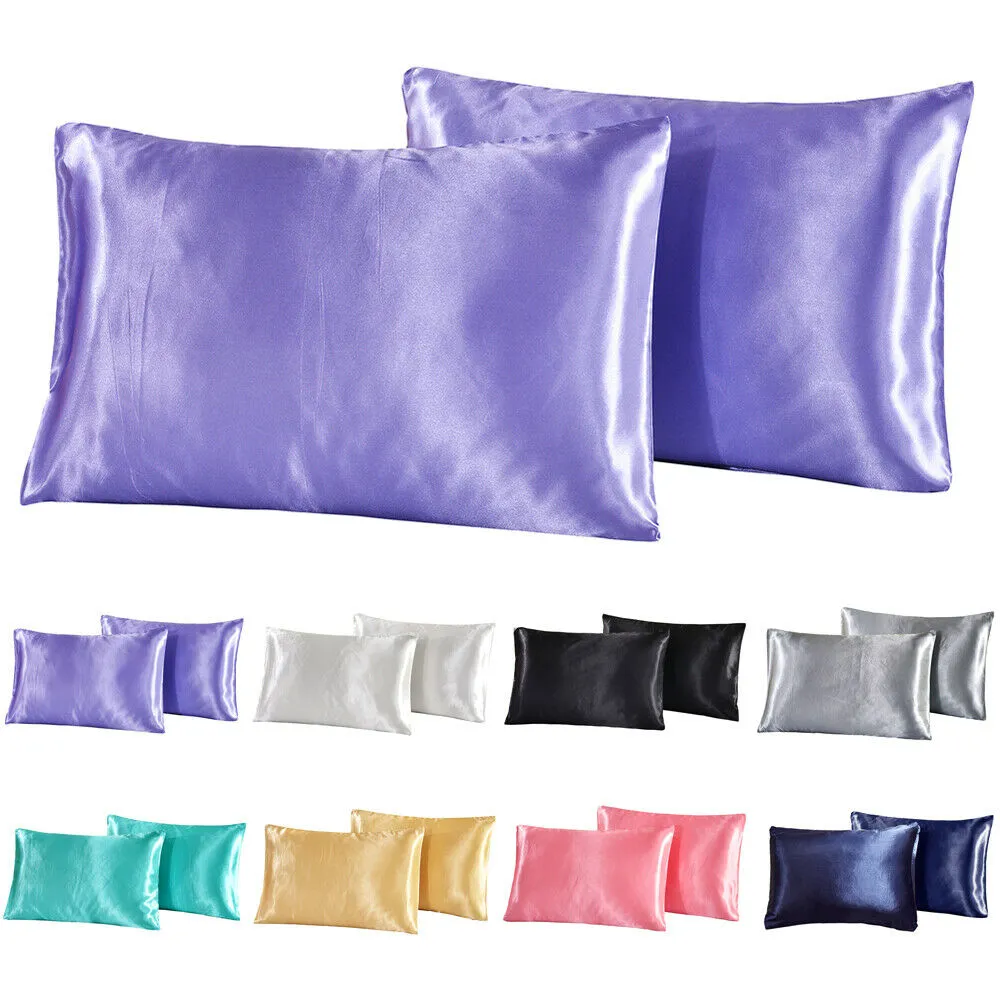 Rectangle Cushion Cover, Delicate Silk Throw Pillow Decoration for Bedroom