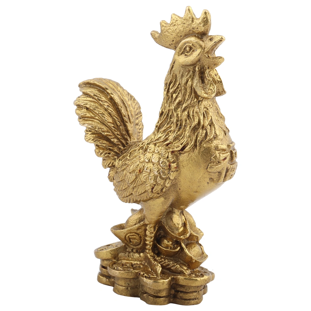 Best Pure Brass Rooster Chicken Symbol of Luck and Wealth in Geomantic Omen