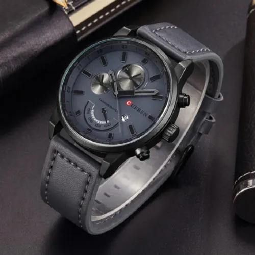 Vintage Style Stainless Steel Waterproof Quartz Watch for Men