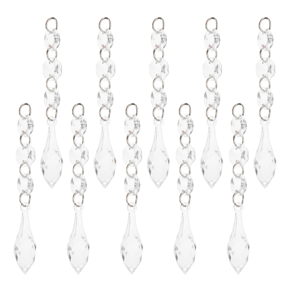 10pcs/bag Acrylic Beads Chain Chandelier Pendant Light Garland Hanging Wedding Decoration