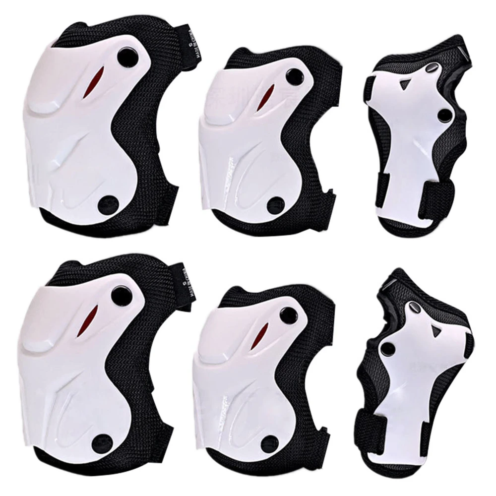 6Pcs Sports Protective Gear with Wrist Guards, Adjustable Strap