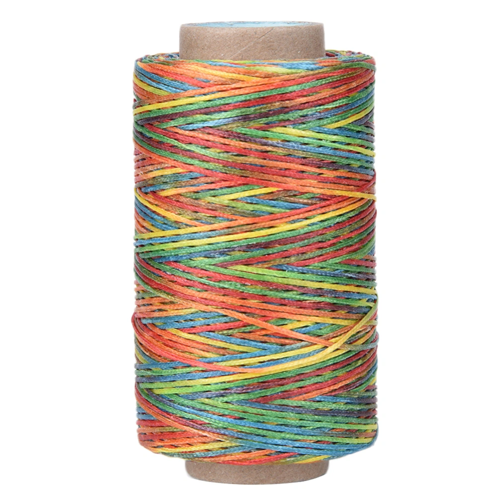 250 Meters 150D Leather Crafts Flat Sewing Thread Hand Stitching Waxed Thread (Colorful)