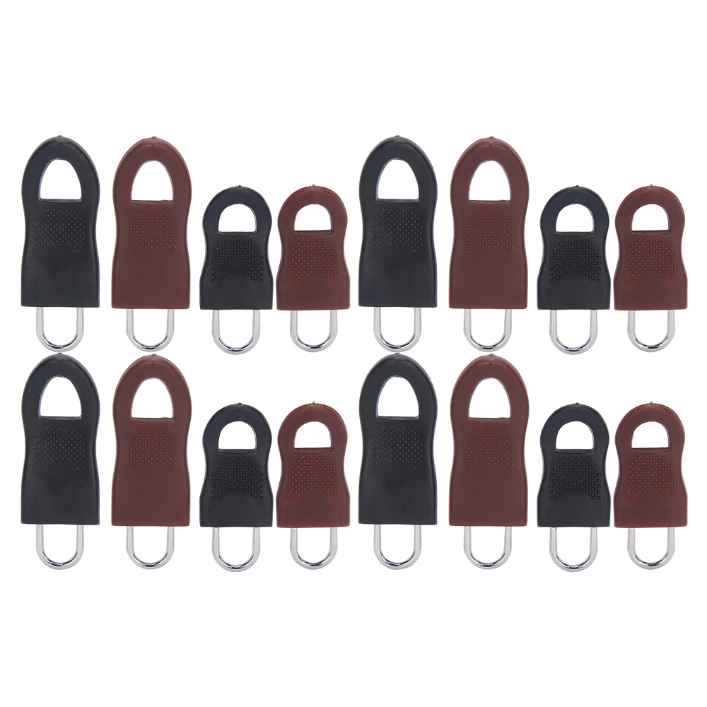 Universal Detachable Zipper Pull Tag Kit Alloy Rubber Fixer Puller Tab Replacement for Bag Backpack Cloth Jacket