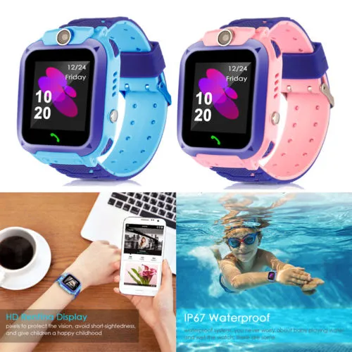 Anti-lost Safety Tracker Kid SOS Call SIM S6 Alarm Touch Screen Watch