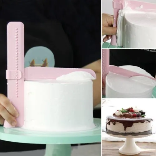 Adjustable Cake Scraper Practical Cake Edge Side Smoother Fondant DIY Mold