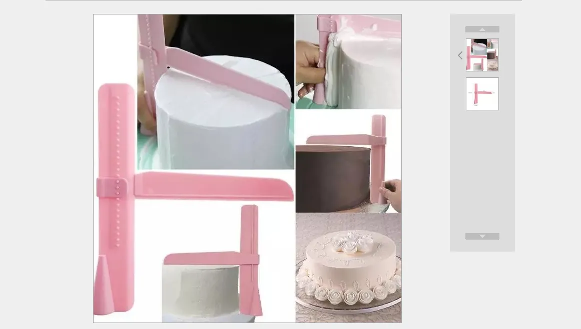 Adjustable Cake Scraper Practical Cake Edge Side Smoother Fondant DIY Mold