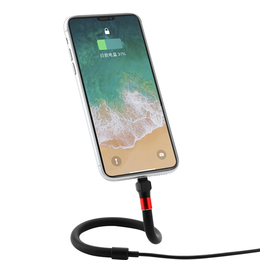 Fast Charging Phone Holder Data Cable, Compatible With Android iPhone