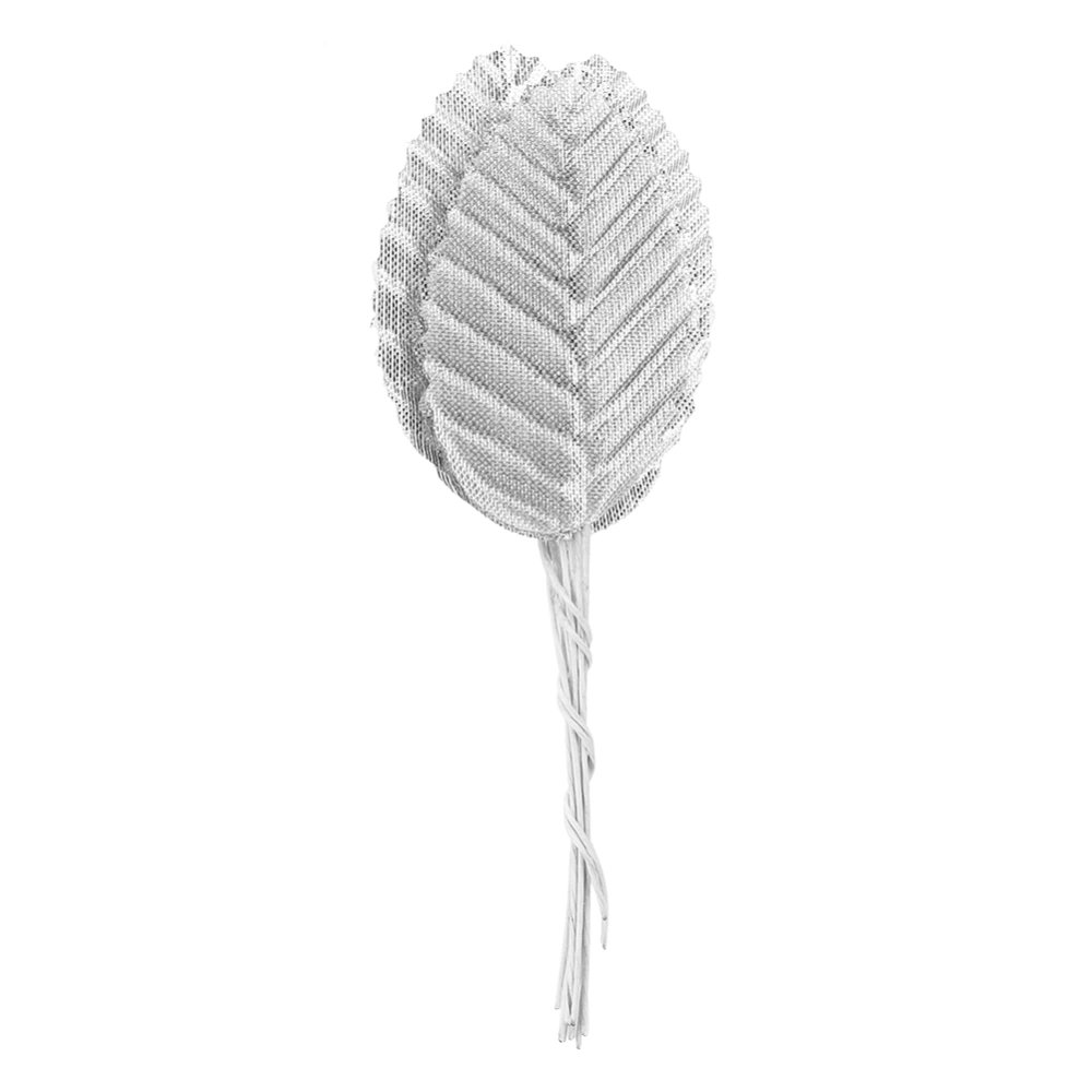 200Pcs Simulation Leaves DIY Party Garden Clothes Artificial Flowers Floral Decoration (Silver 200Pcs&nbsp;)