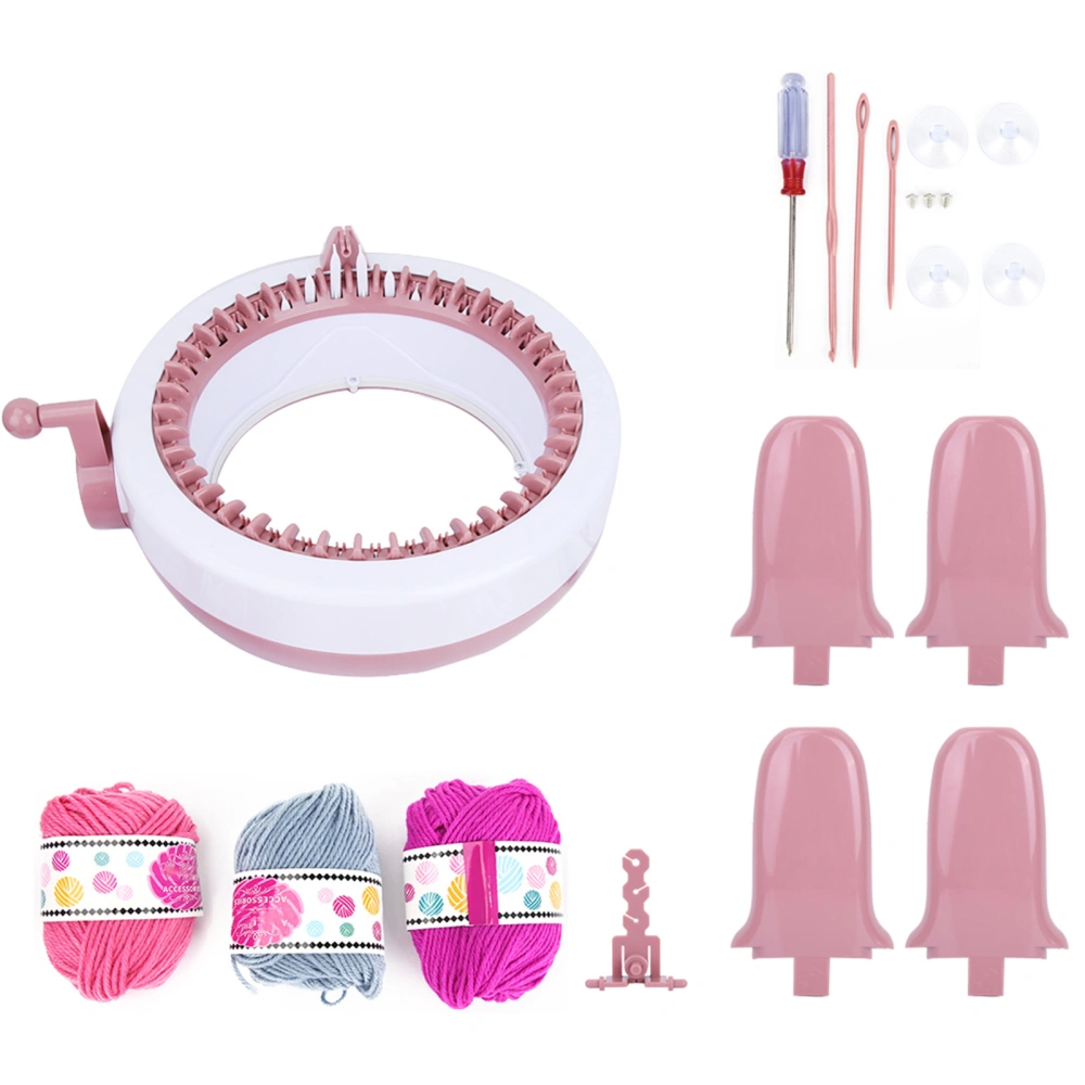 DIY Plastic Hand Knitting Sewing Machine Children Weaving Toy Tool Accessories(40 needles)