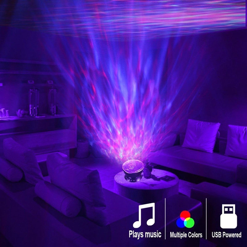 Ocean Sea Daren Waves Laser Light, 7-Color LED Night Light Projector