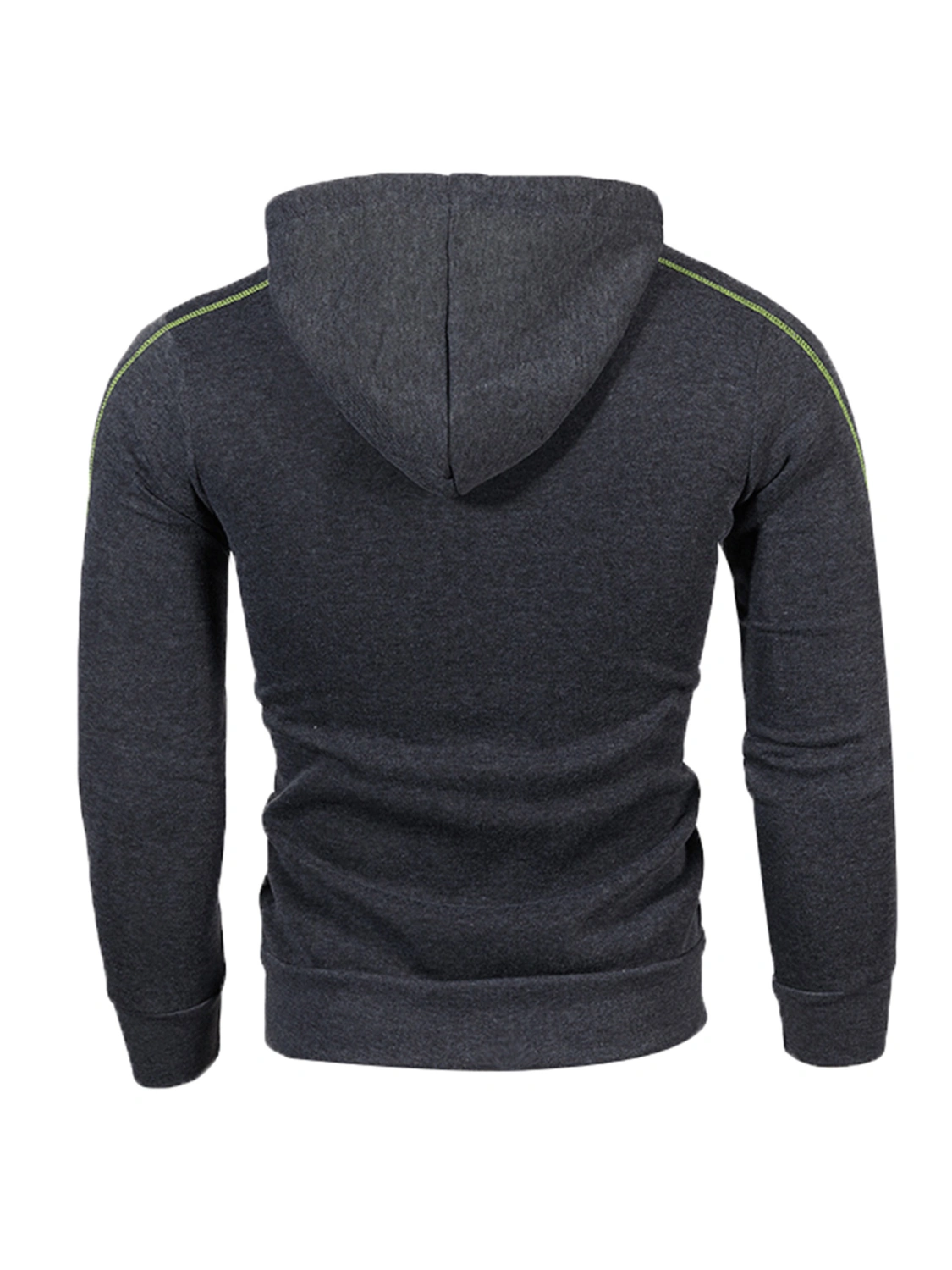 Men Lightweight Hoodie Contrast Color Zip up Sweatshirt with Pockets