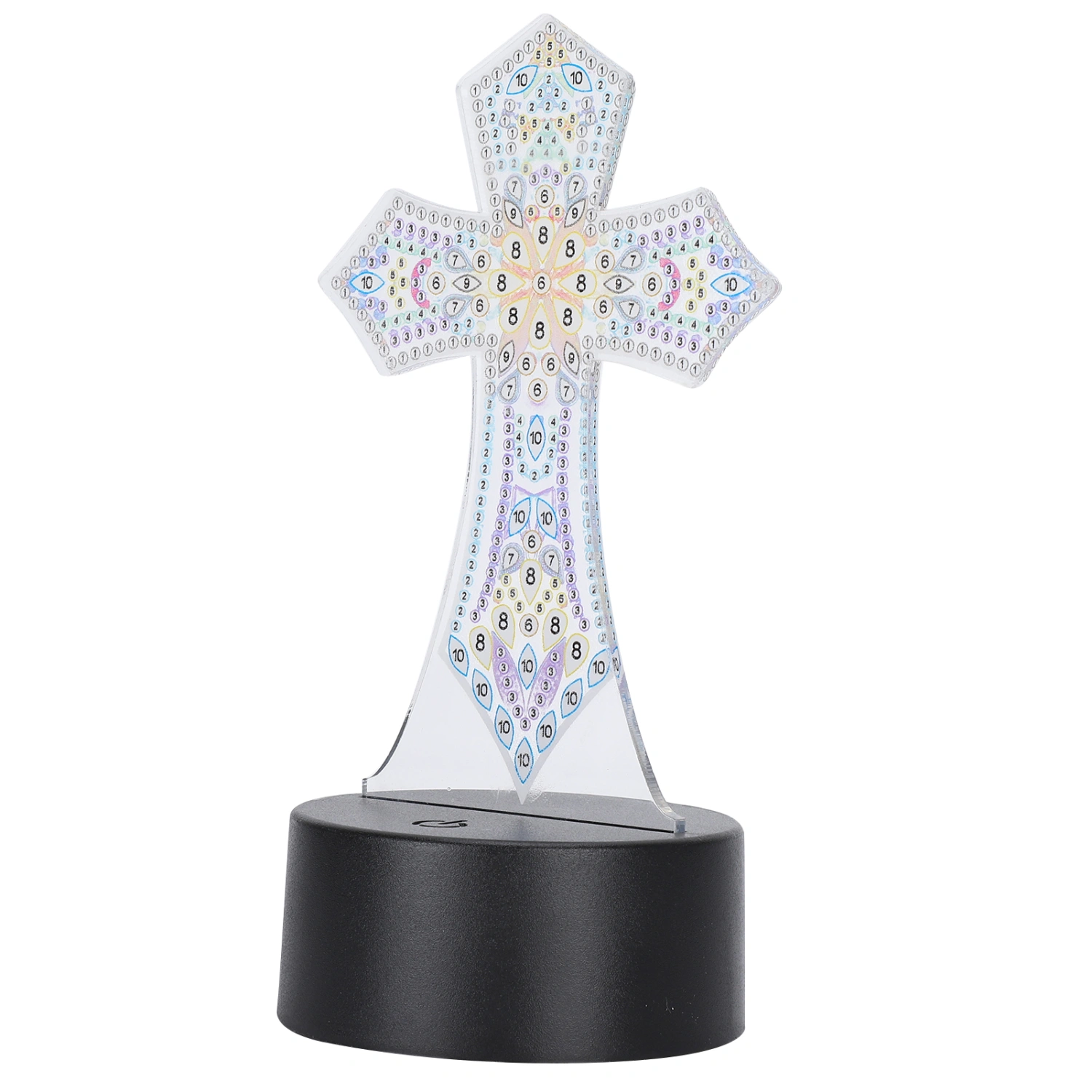 LED 7 Colors USB Night Light Acrylic DIY Diamond Painting Lamp Home Decoration (DP03)
