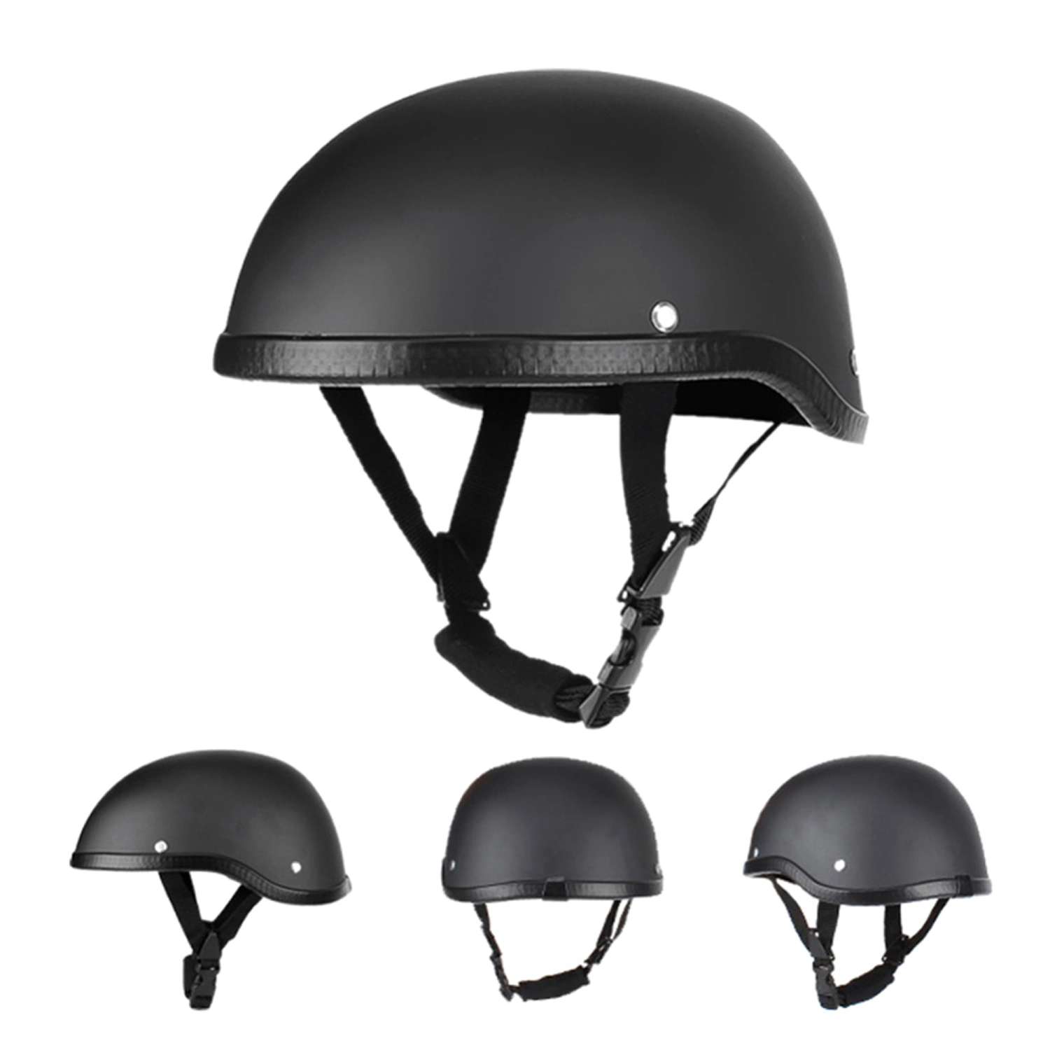 Motorcycle Half Helmet, Quick Release Harley Retro Motorbike Helmet