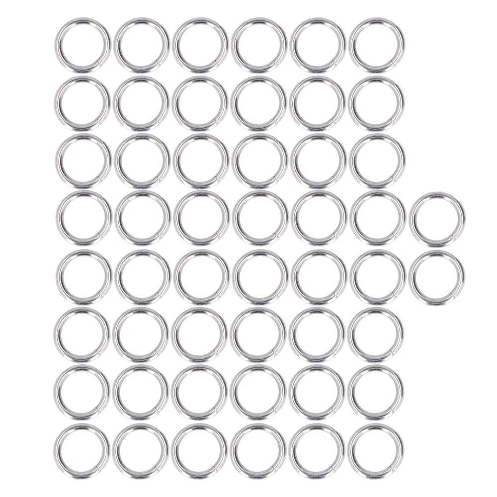 50Pcs Metal Rings Durable Exquisite Multifunctional Wear Resistant Fadeless Metal O Rings for Bag Clothes Beads15x3mm