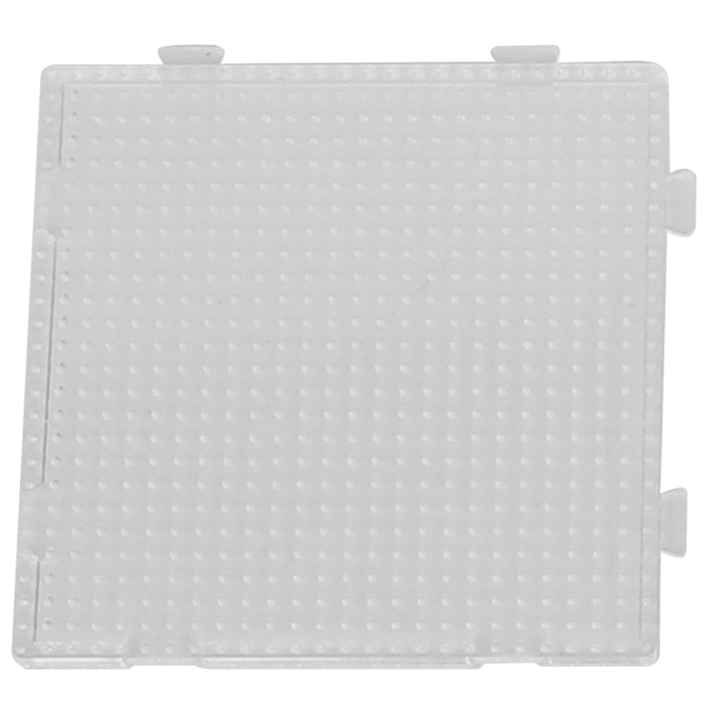 Transparent Geometric Pegboard Template Kids Children Toys for 2.6mm Perler Beads(Small Square)