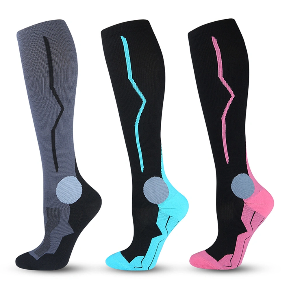 Men Women Compression Socks Anti-Odor Knee High Stockings for Running