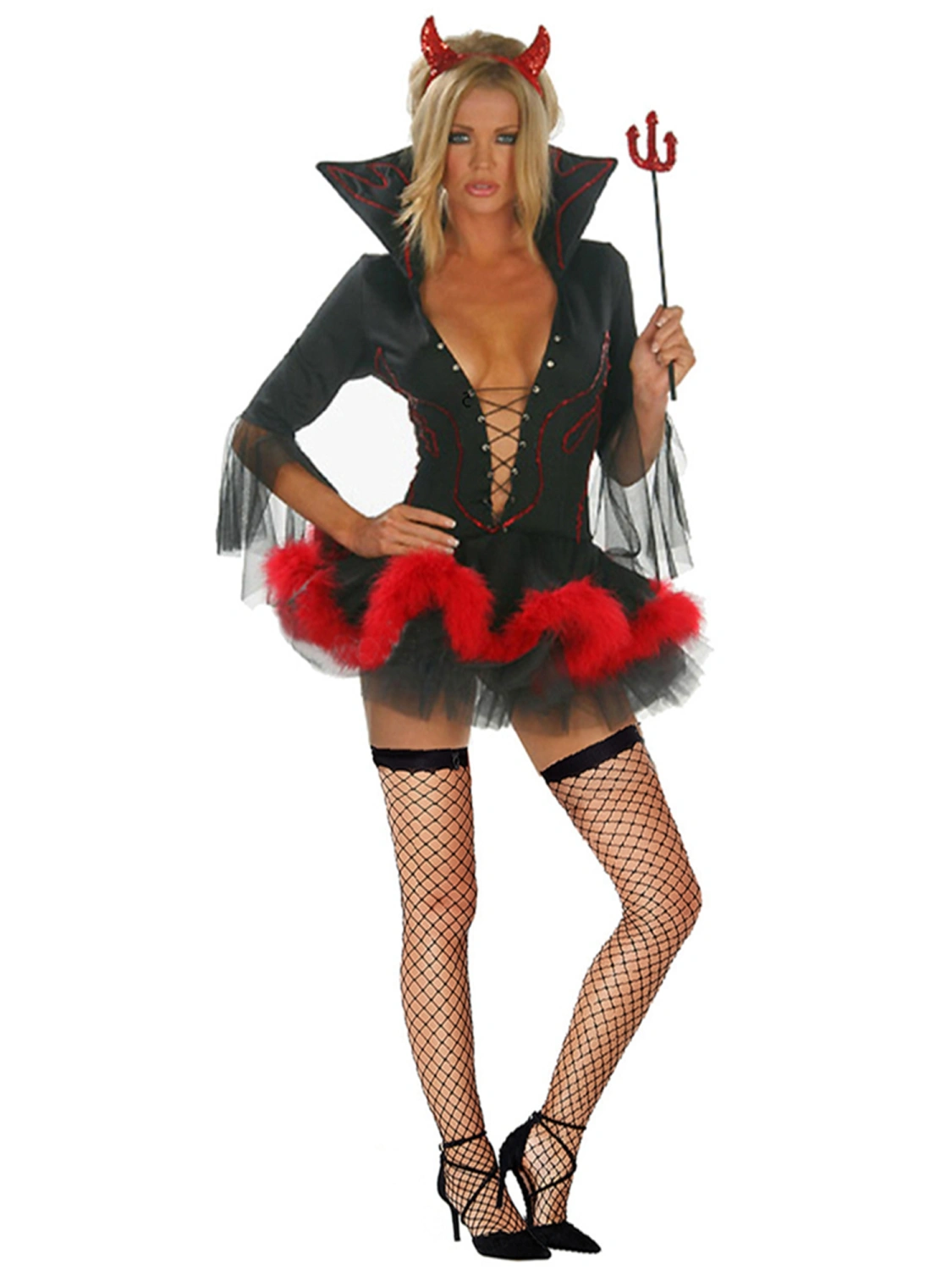 Women Demon Costume Halloween Vampire Costume for Themed Party
