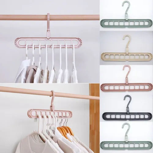 Multipurpose Creative Magic Clothes Hanger Closet Organizer Practical Hooks