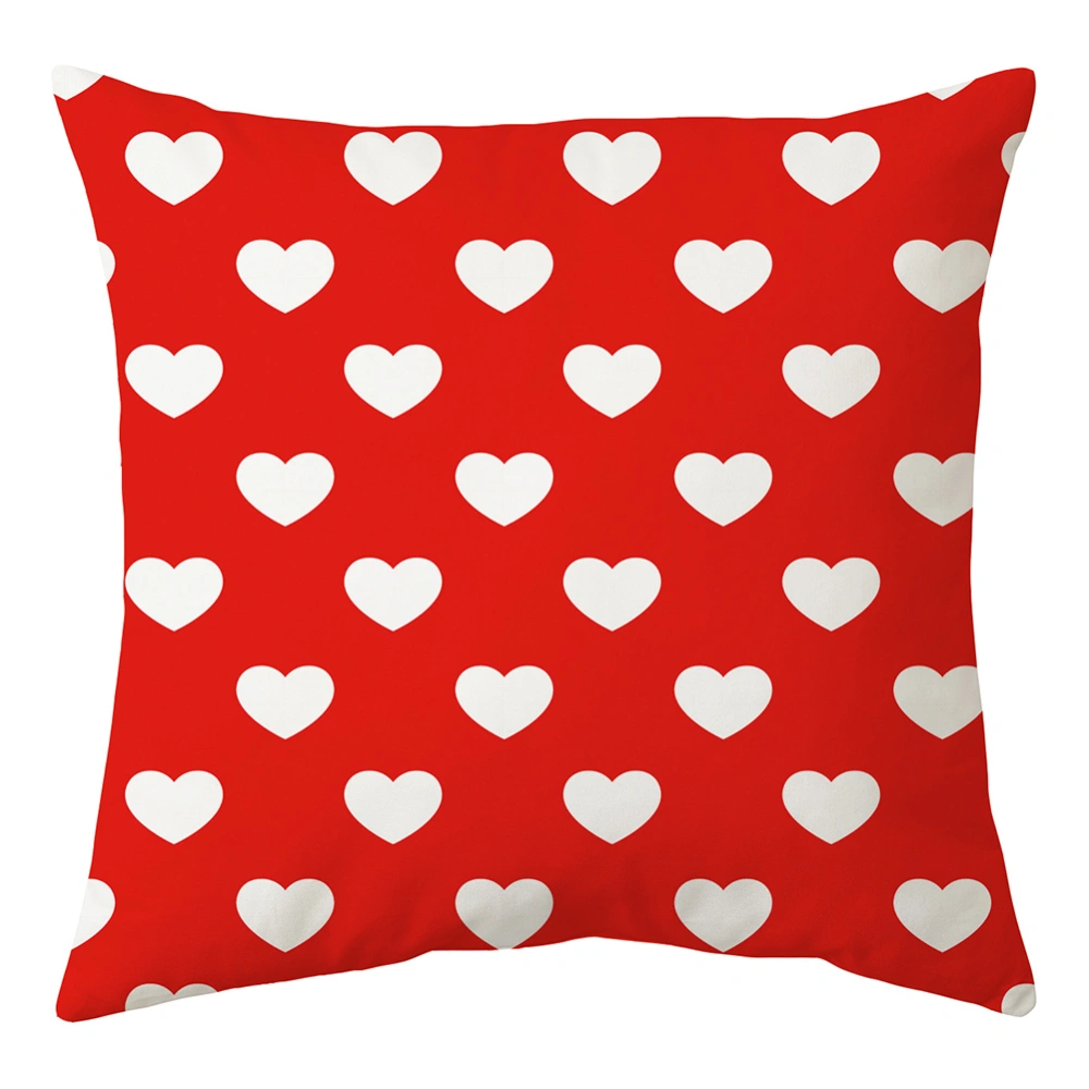 Household Cushion Cover, Heart/Dot/Geometric Rhombus Pillow Case