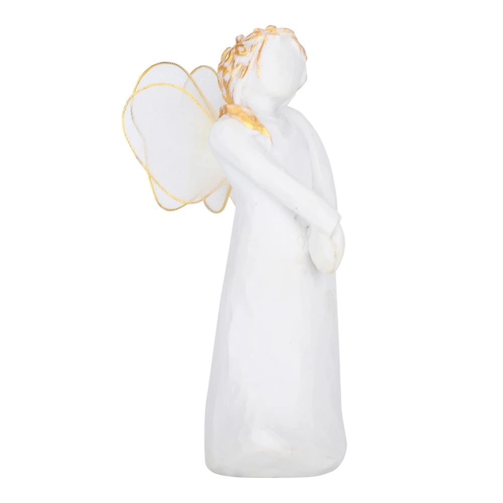 Angel Figurine Ornament Resin Sculpted Living Room Home Decoration Desktop Craft Gift