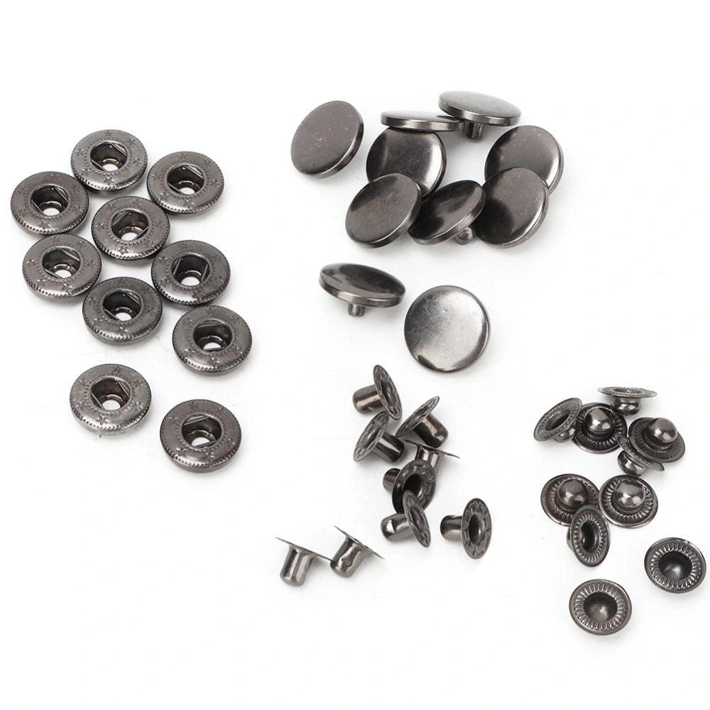 10Pcs 15mm Metal Press Stud Snap Button Fastener Clothes Accessories #3