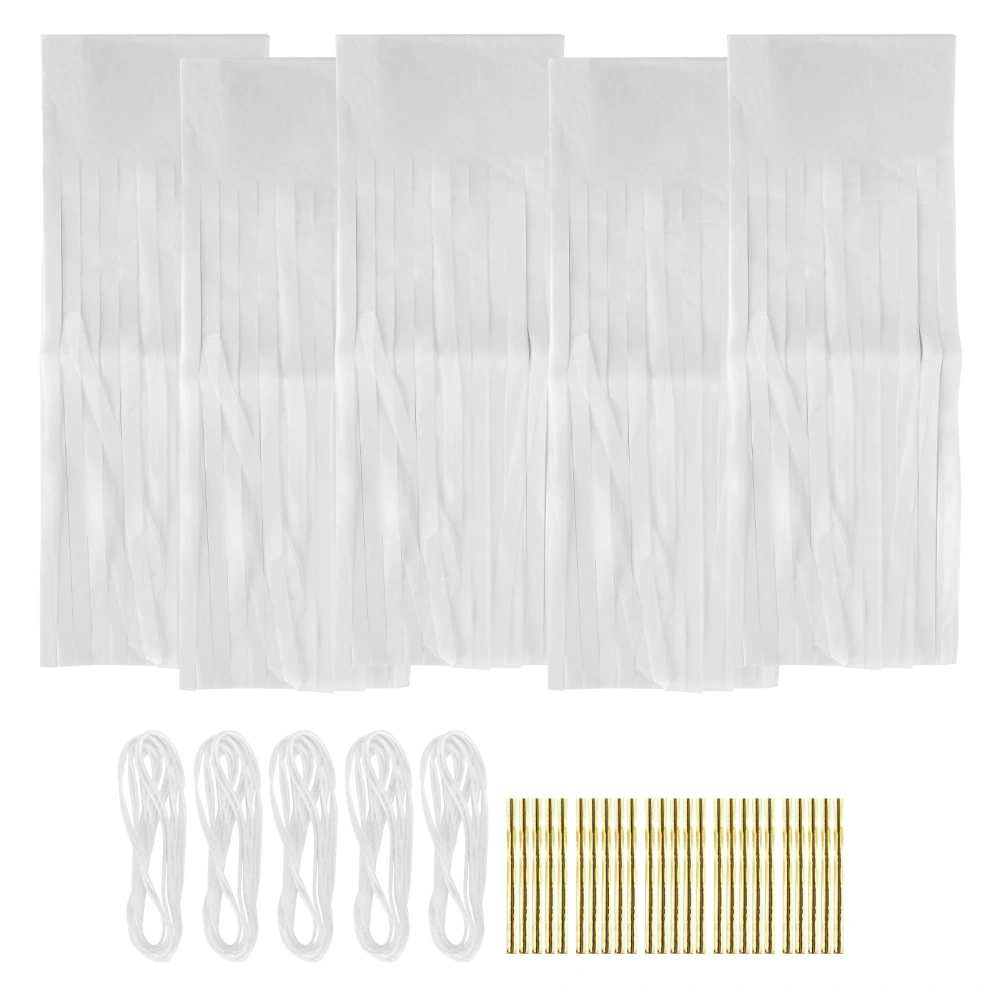 25Pcs Tassel Garland Wedding Birthday Bridal Banner Party Decorations Decor SuppliesWhite