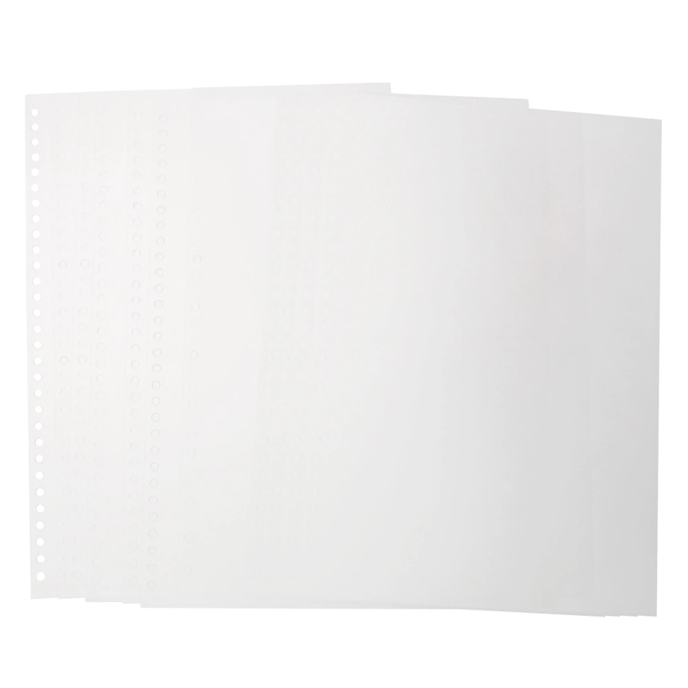 10PCS White 30 Holes A4 Transparent PP Binding Film Cover Puncher Document Folders Ket