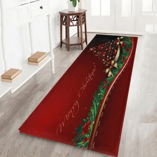 3D Christmas Anti-Allergy Sensitive Skin Absorbent Rug for Bathroom