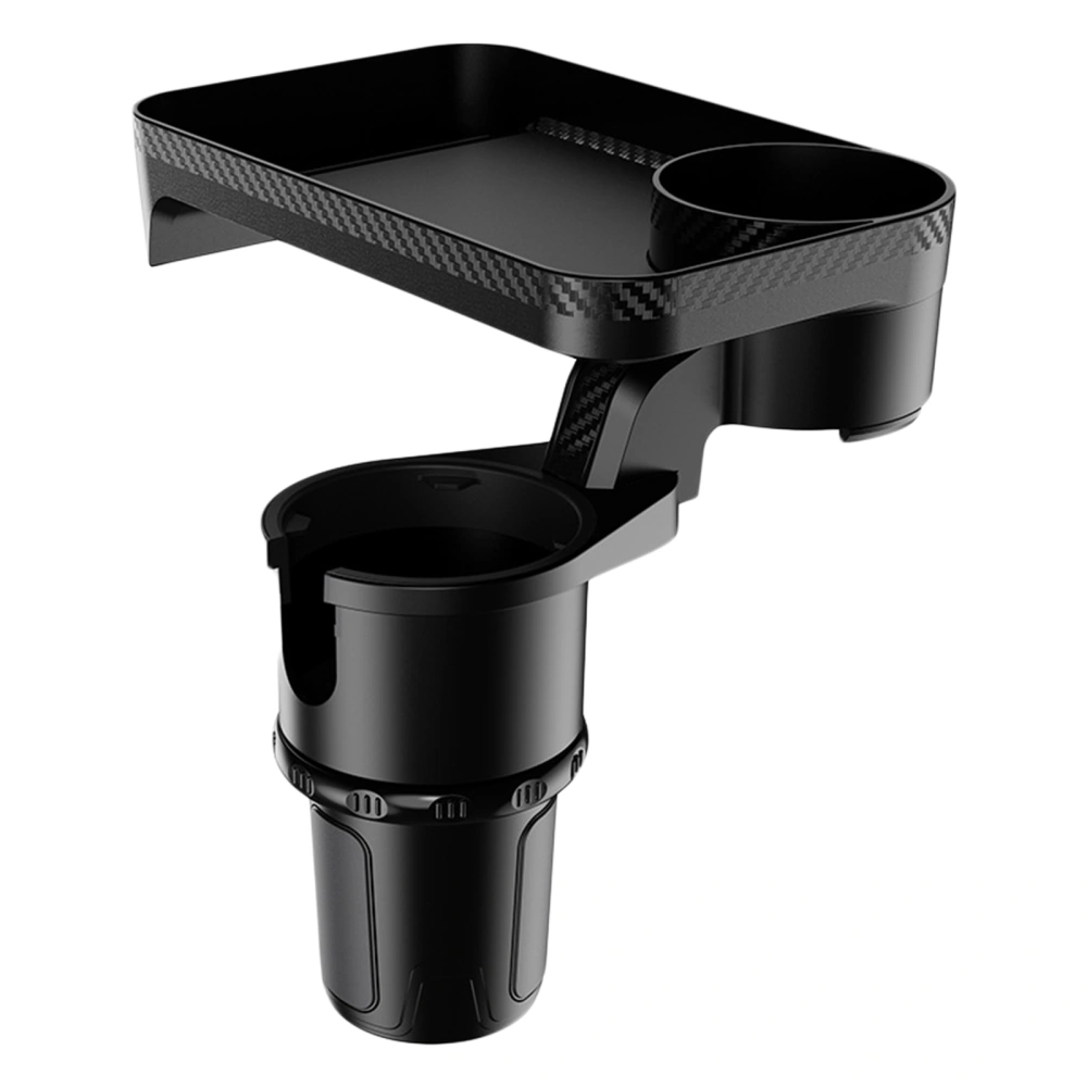 Car Cup Holder with Tray Center Console Rotating Bottle Holder 