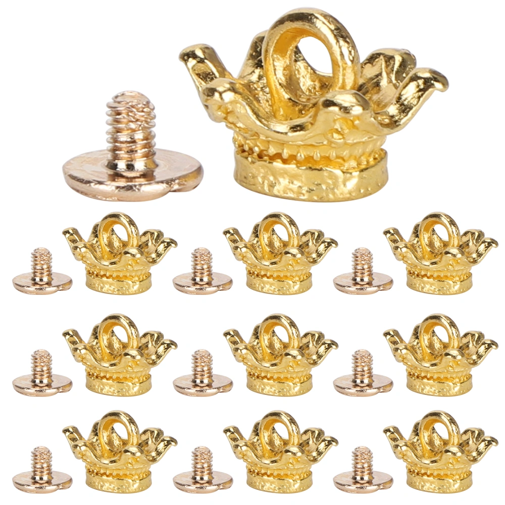 Small Crown Pendant DIY Decorative Bottom Hanging Fashion Vintage Craft AccessoriesGold