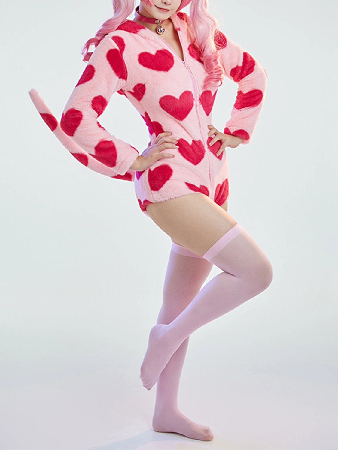 Women Cow Animal Halloween Costume Cosplay Playsuit Short Jumpsuit