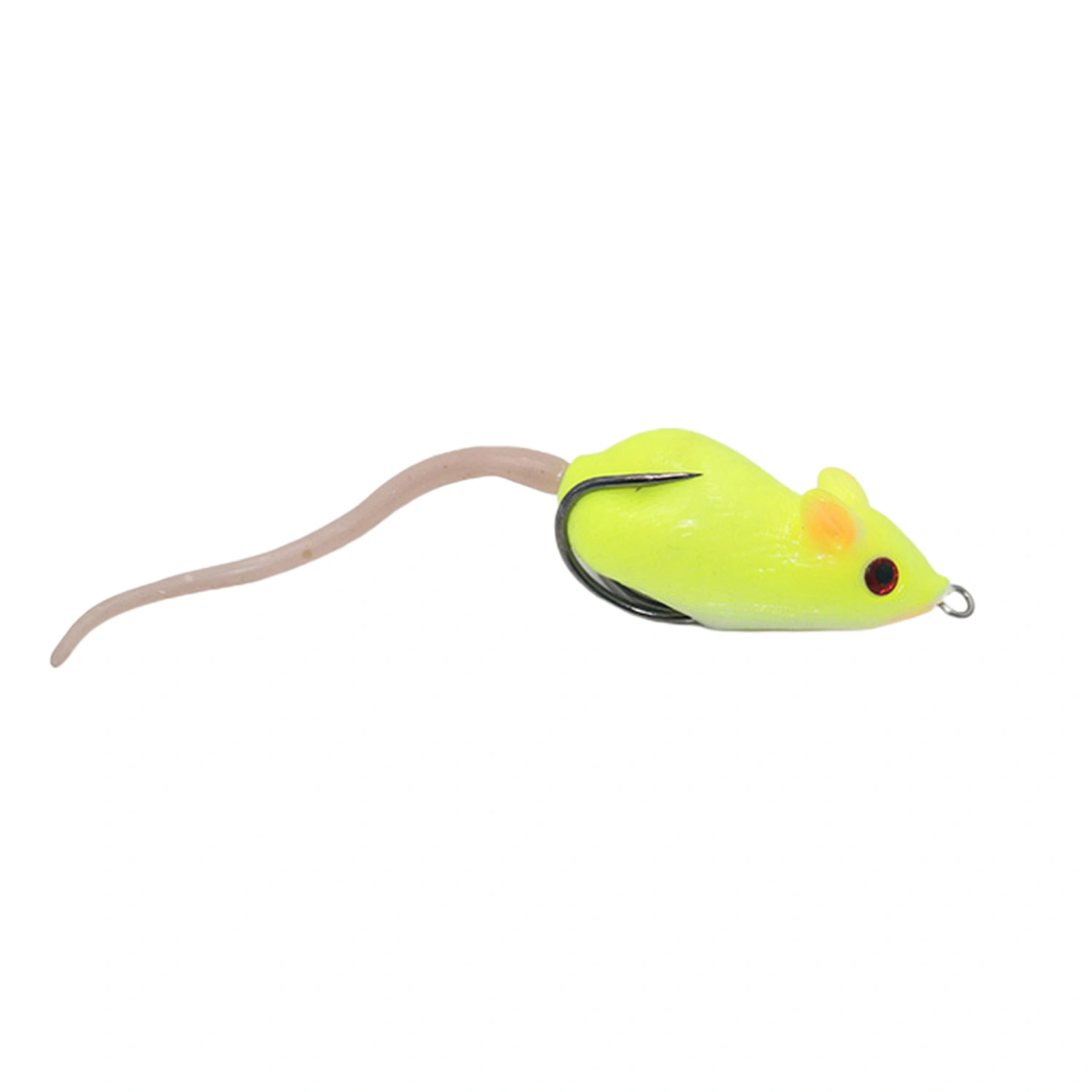 Artificial Fishing Lure, 3D Eyes Double Barb Hooks Spinner Sequin Mouse Bait