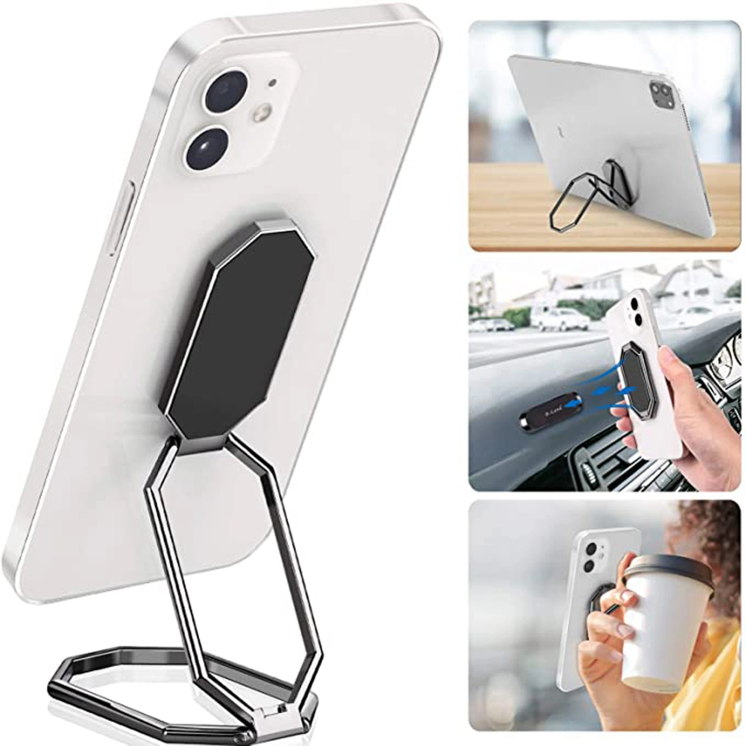 Collapsible Desktop Smart Phone Stand, Portable Mobile Phone Holder