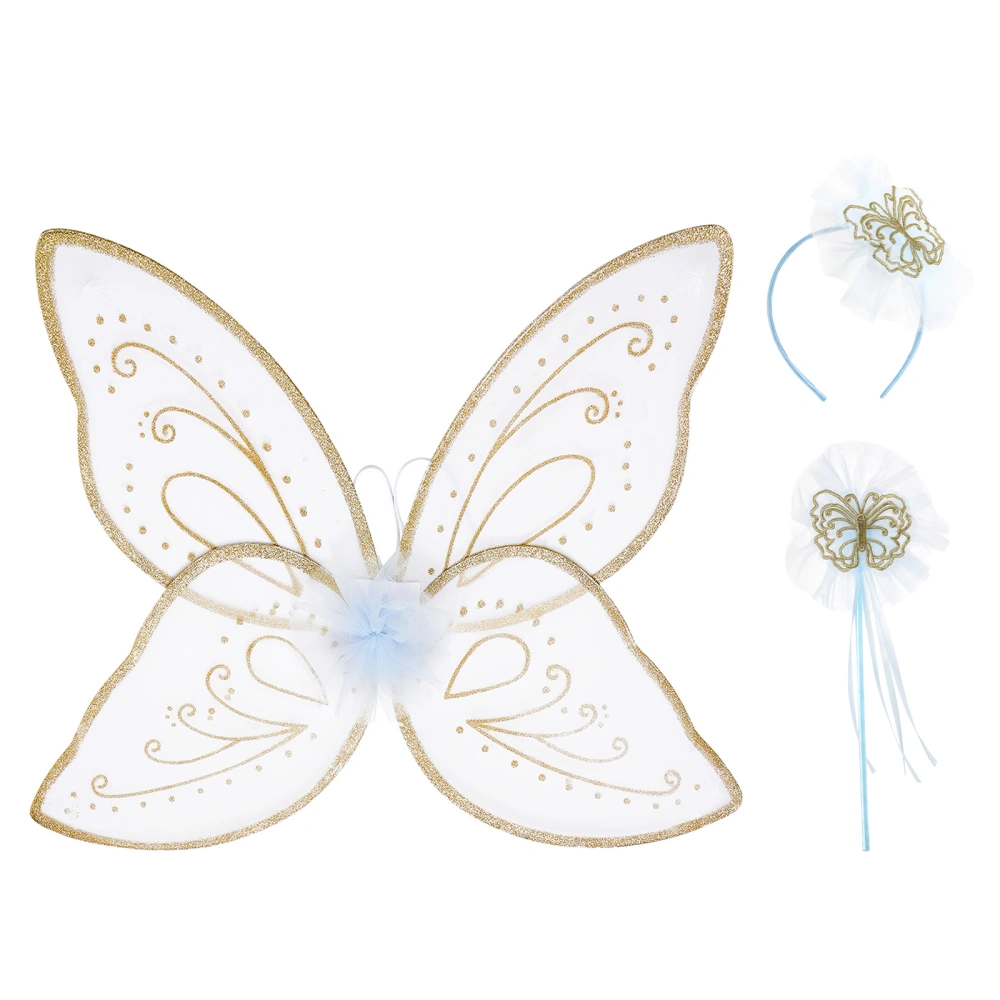 Butterfly Fairy Wings Set with Wands and Headbands for Theme Party