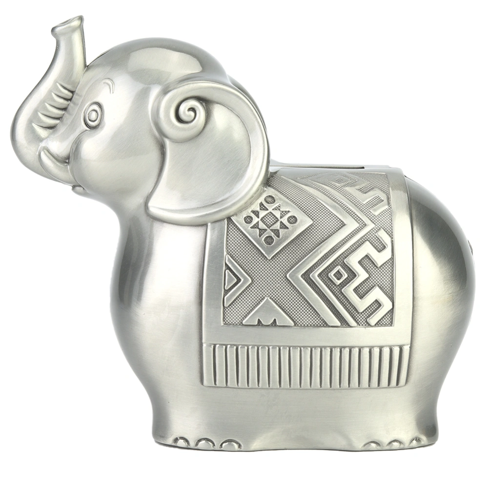 Alloy Material Cute Elephant Shape Coin Bank Money Saving Box for Kid Gift