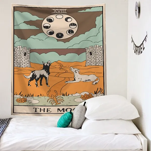 Rectangle Mysterious Indoor Outdoor Hanging Tapestry with Patterns