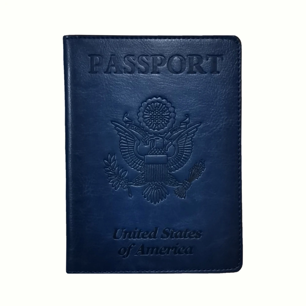 Passport Holder with Vaccine Card, PU Leather Passport Wallet