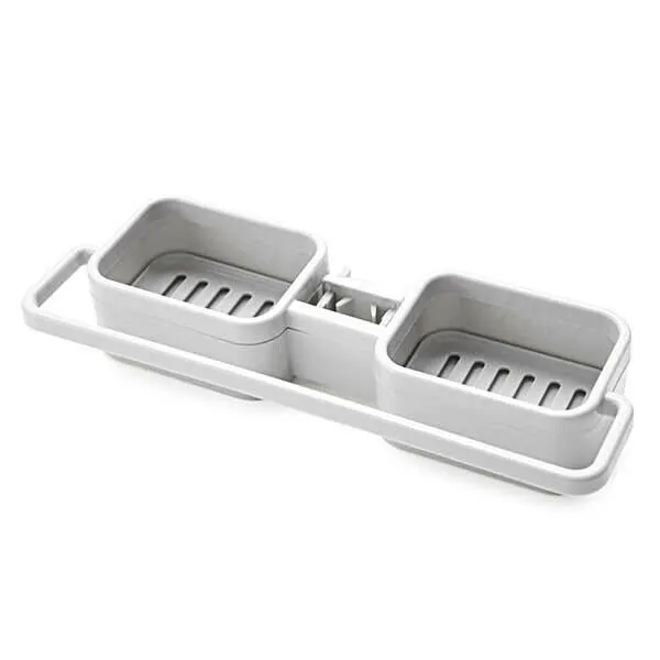 Kitchen Sink Faucet Sponge Soap Storage Organizer Towel Shelf