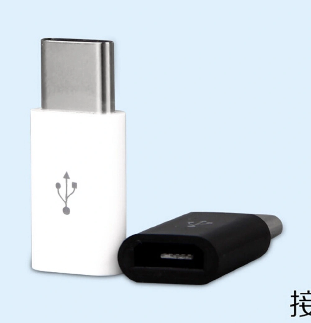 Micro USB to USB 3.1 Type-C USB Data Adapter Compatible with Type-C