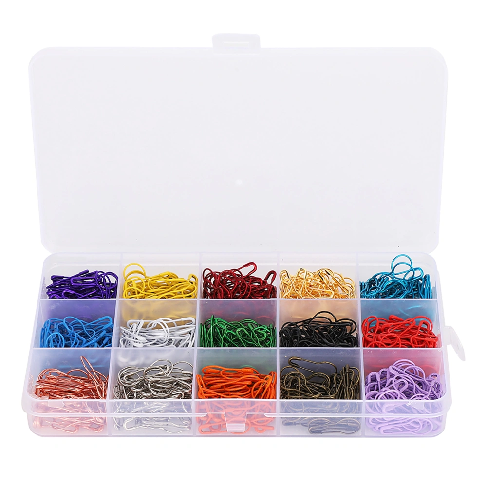 750Pcs Gourd Safety Pins Multicolor MultiSpecification Boxed Set Pin Tag Accessories