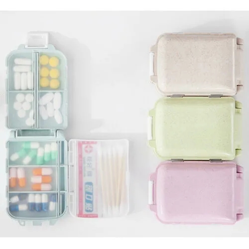 Pill Case, Small Medicine Box Pill Case Storage Box Ditty-Bag