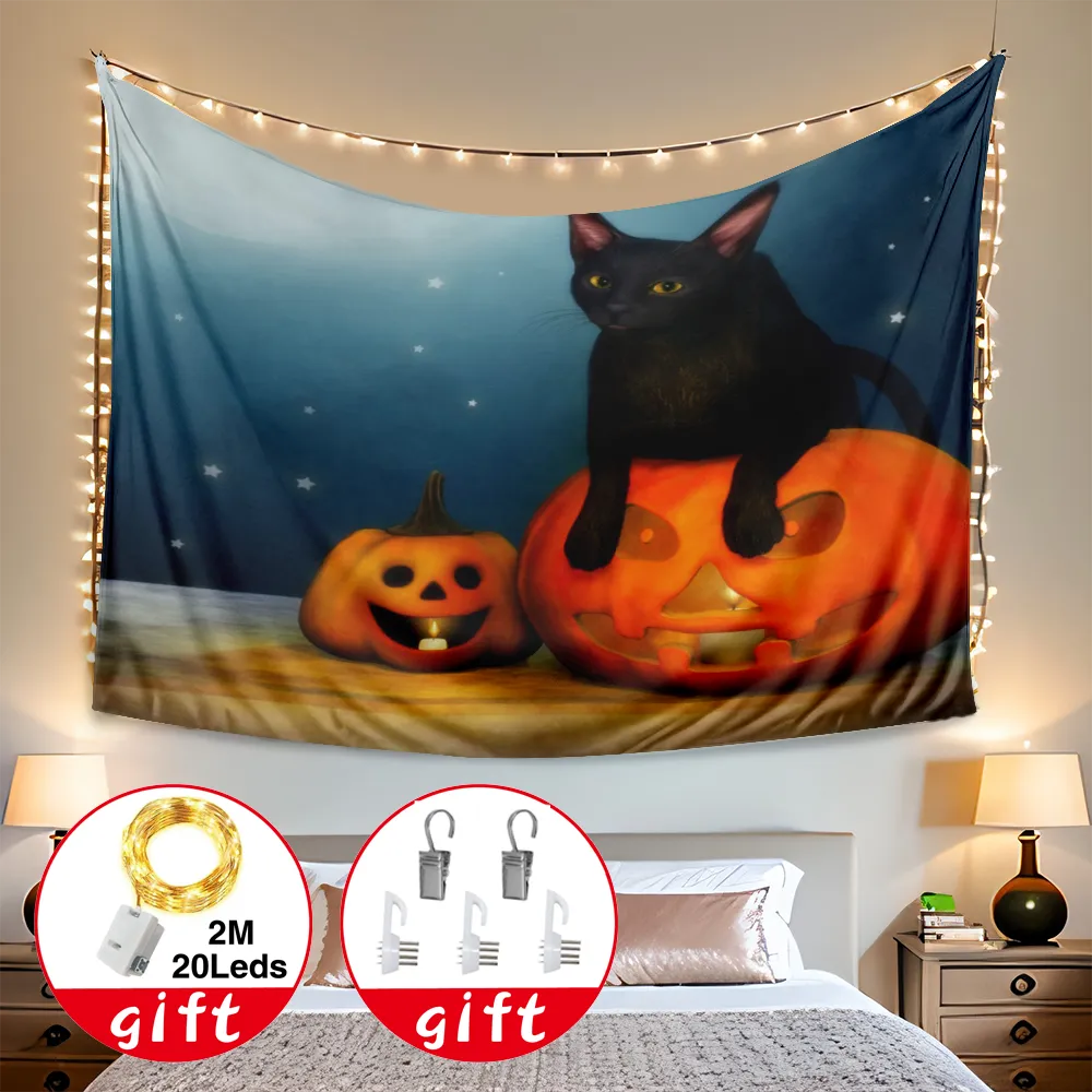 Halloween Decorative Tapestry, Funny Cartoon Tapestry, for Living Room Bedroom,#125