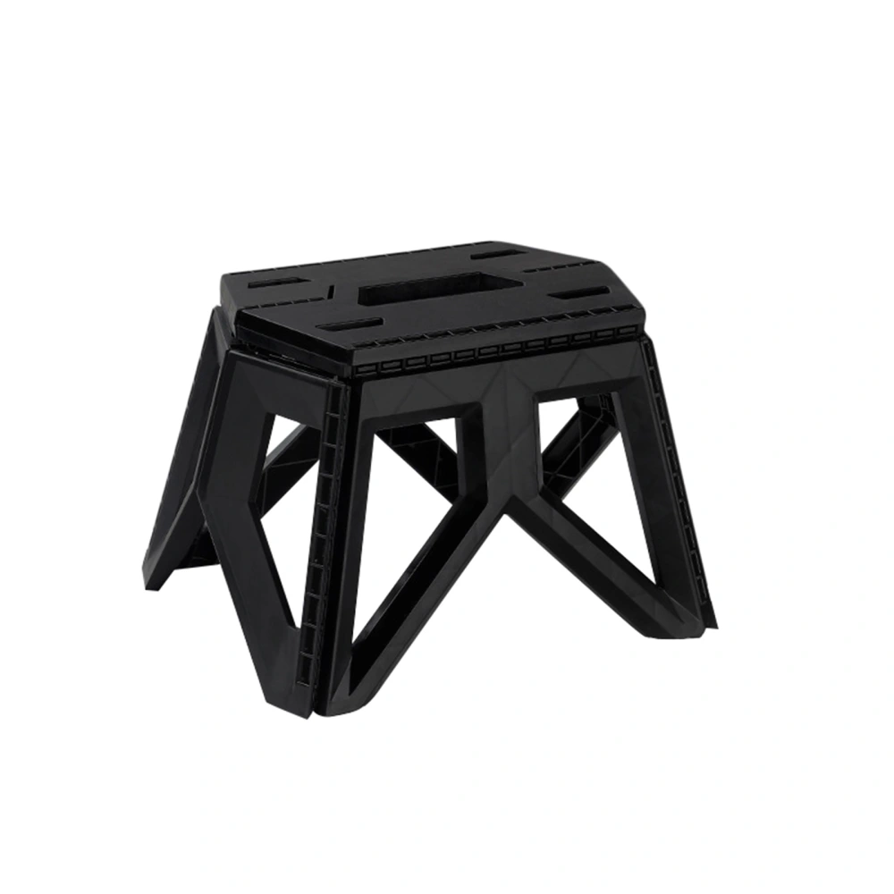 Folding Step Stool, Strong Heavy Duty Skid Resistant Stool for Camping