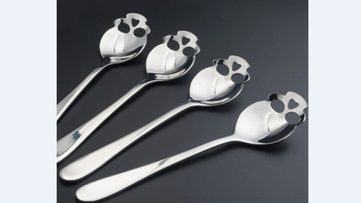 Creative Coffee Scoops Skull Stainless Steel Tea Coffee Drink Mixing Teaspoon