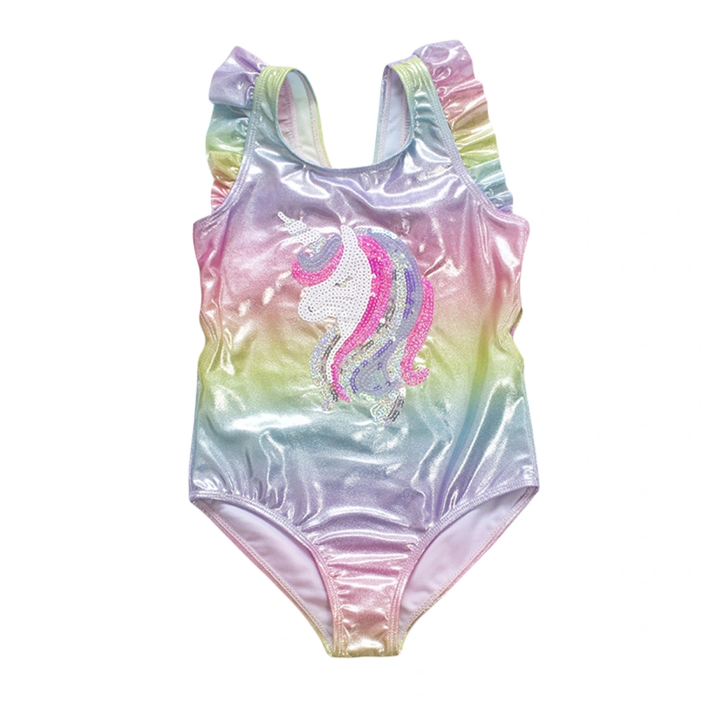 Kids Girls Cute Romper Swimsuit Ruffles Swimwear Bathing Suit