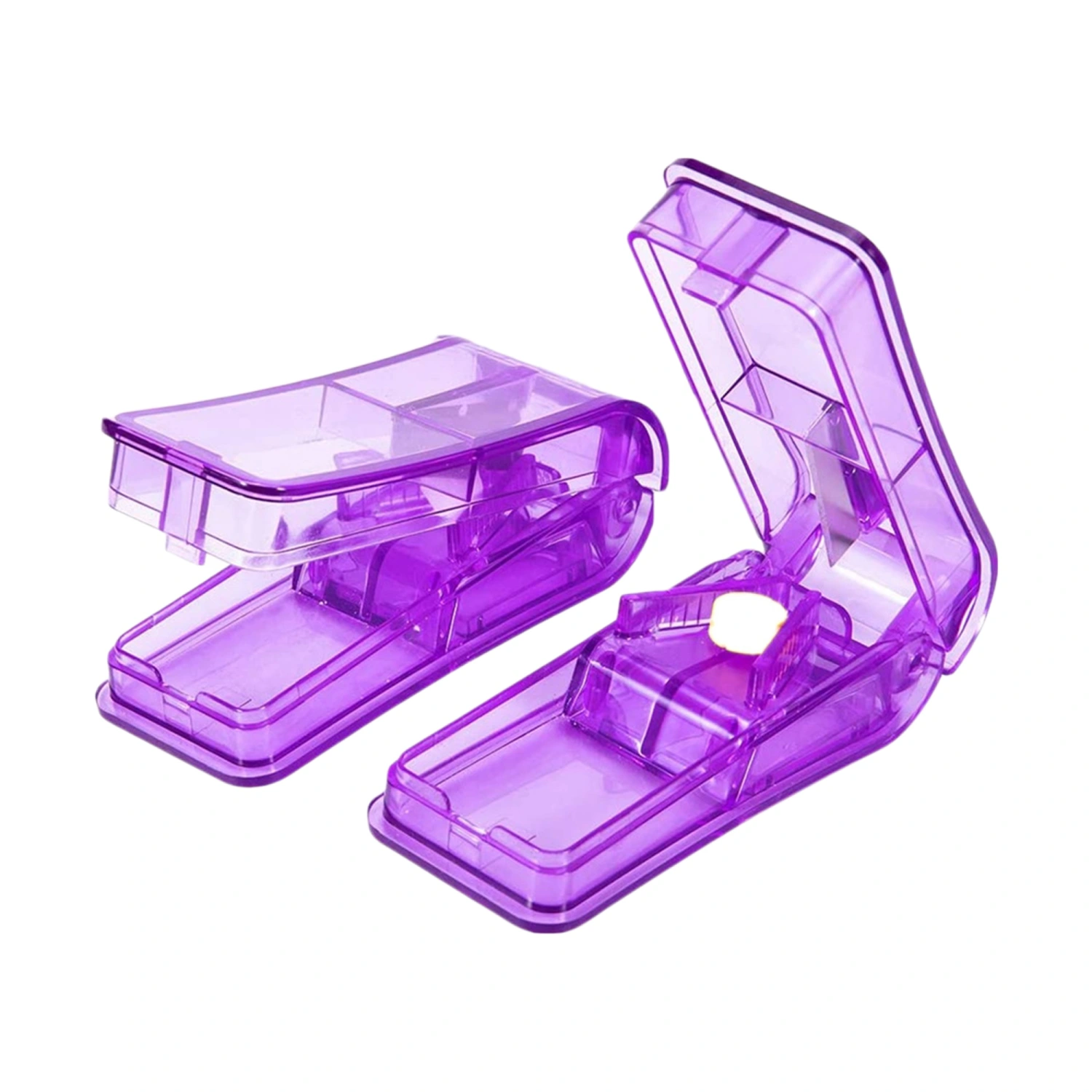 Pill Cutter, Medicine Slicer with storage compartment, Sharp Blade