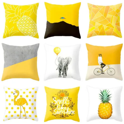 Unique Pineapple Animals Printed Square Decorative Pillow Cover