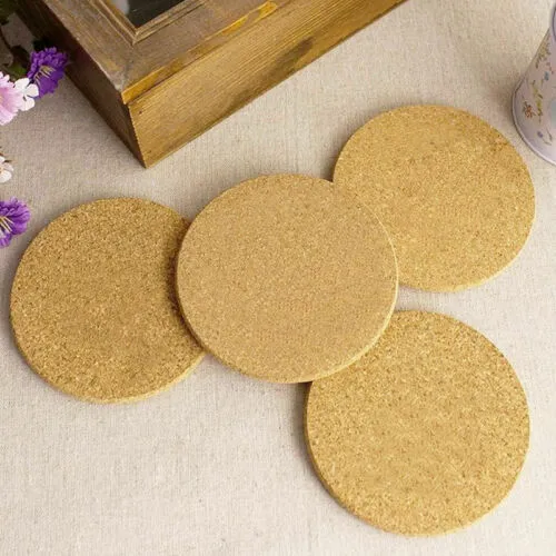 Cork Wood Table Mat, Drink Coaster Tea Coffee Cup Bottle Holder